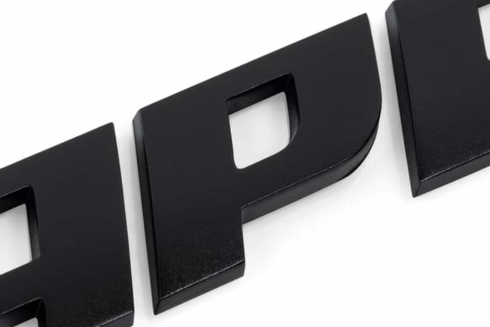 Fits 1985-2024 911 Porsche Badge - Satin Black for Audi and VW