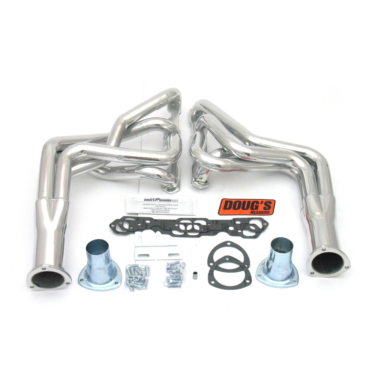 Long Tube Headers for 67-69 F Body/68-74 X Body 265-400 SBC 1-7/8in Primary D323