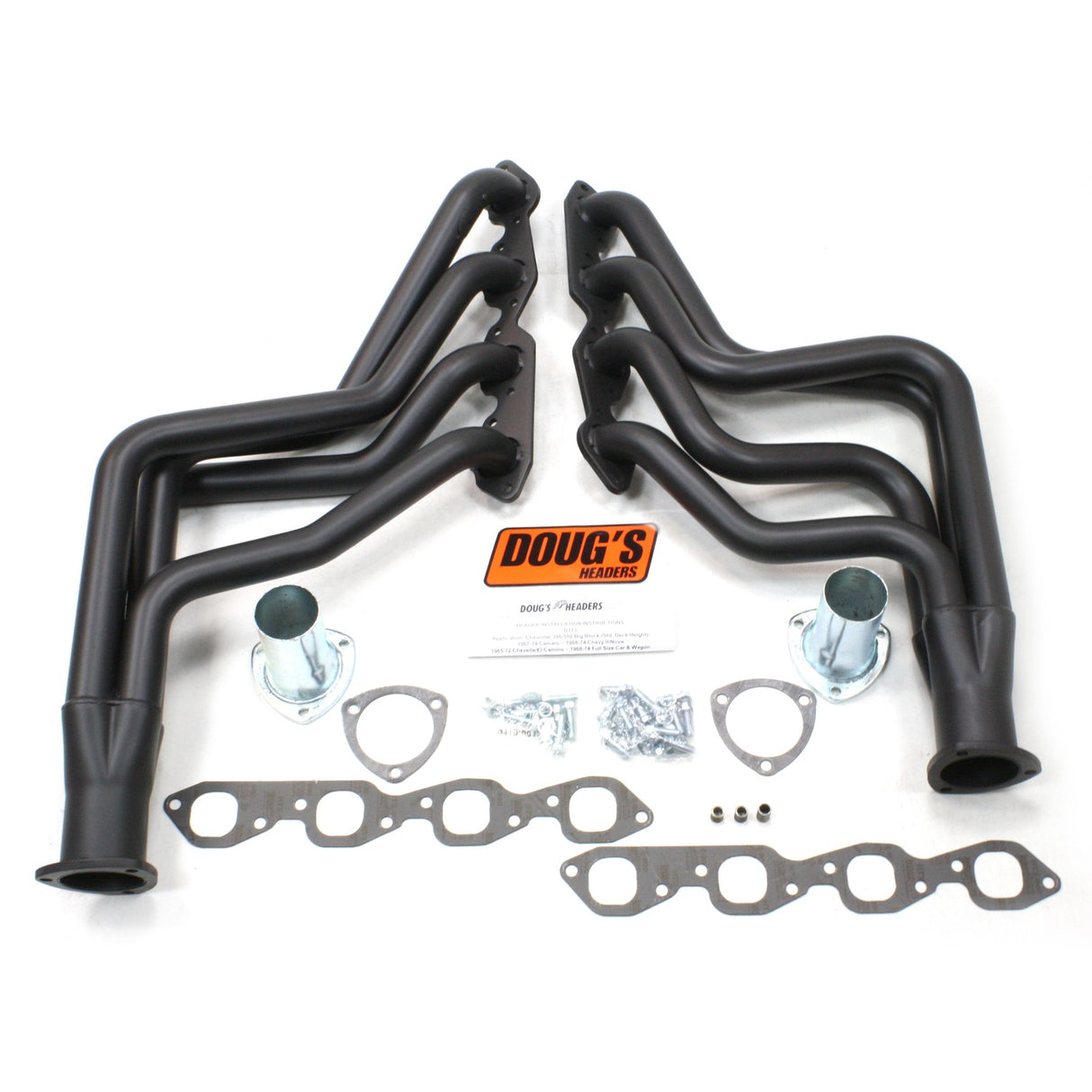 Long Tube Headers for 64-77 GM F/A Body 396-502 BBC 1-3/4in Primary D313-B