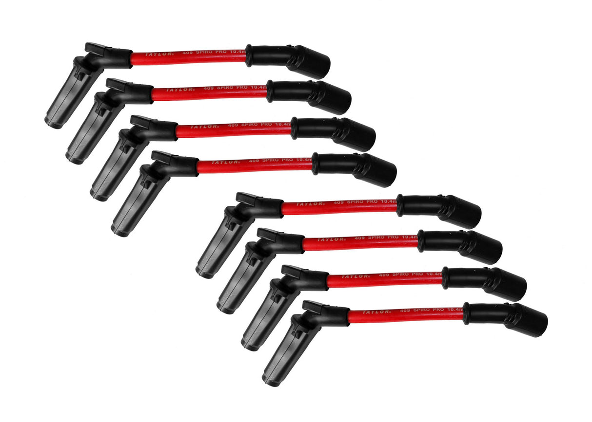 Spark Plug Wire Set Universal 10.4mm Silicone Spiro Pro 409 409 350 ohm/ft 79206