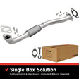 2004-2009 Kia Spectra Direct-Fit Front Pipe Kit 107-0254 stainless steel