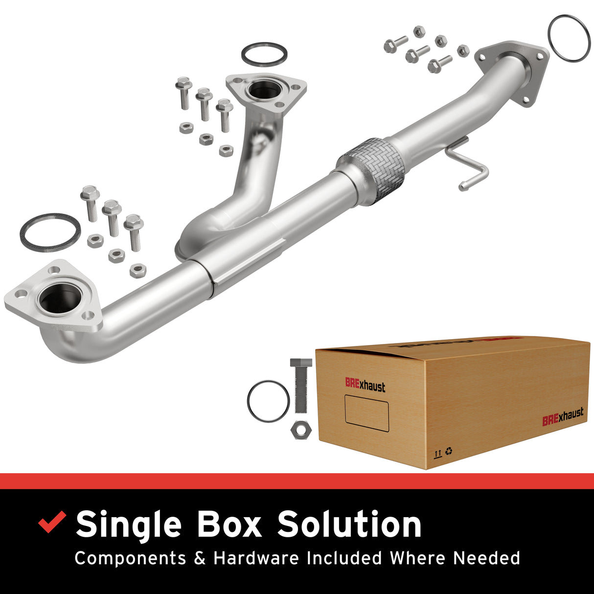 2005-2010 Honda Odyssey Direct-Fit Front Pipe Kit 107-0191 stainless steel