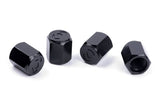 Valve Stem Caps D757-0007 BMW performance black aluminum
