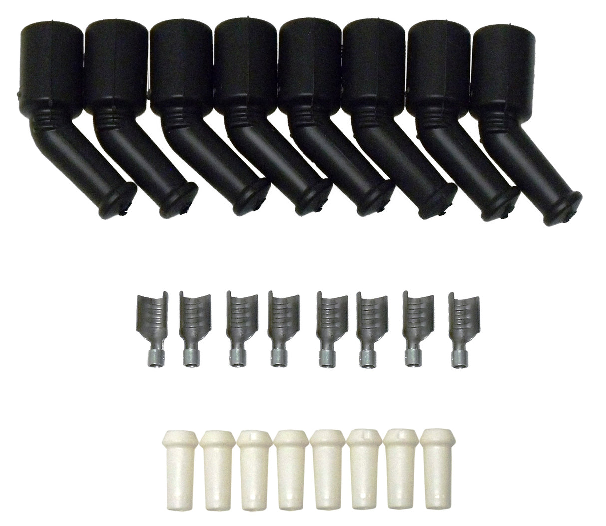 Spark Plug Wire Connector 7 - 10.4mm 135? 8 Black 46069