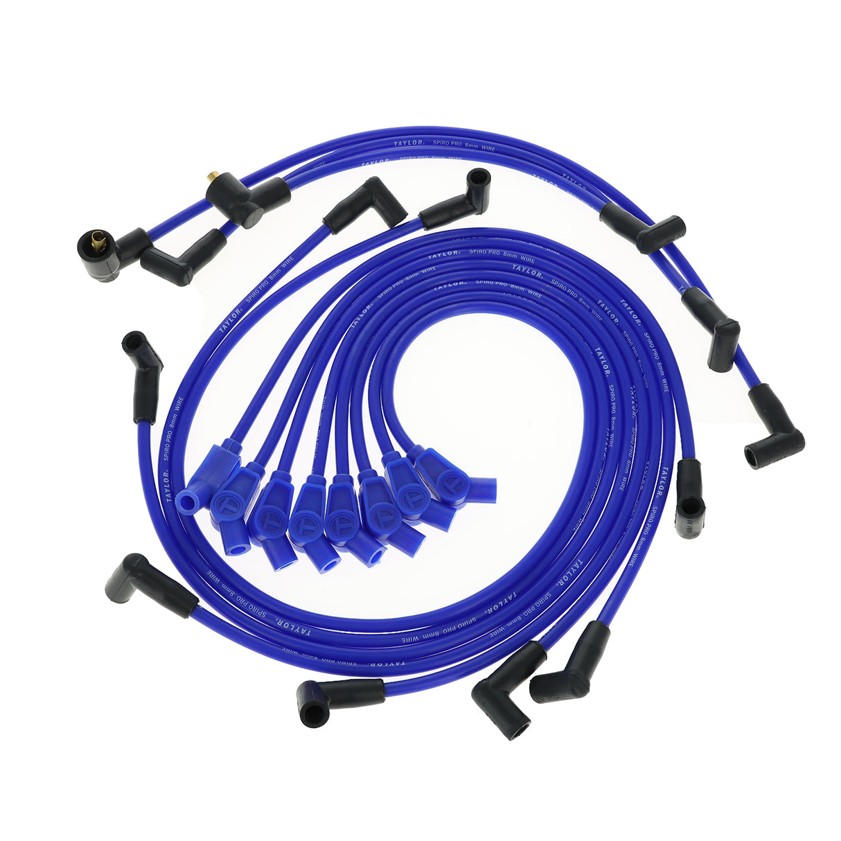 Spark Plug Wire Set Universal 8mm Silicone Spiro Pro 350 ohm/ft Blue 74655