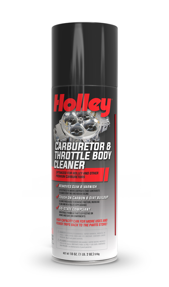 Holley Carburetor & Throttle Body Cleaner Spray, 18oz Can 120-HLYCC-18 black