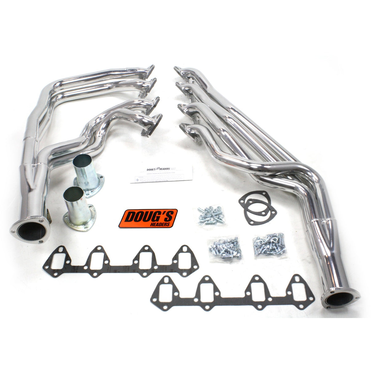 Long Tube Headers for 66-69 Ford 390-428 FE Motor Automatic Trans D625