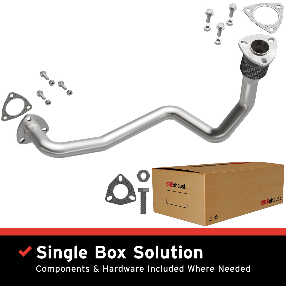 1998-2003 Chevy S10 Direct-Fit Front Pipe Kit 107-0161 steel