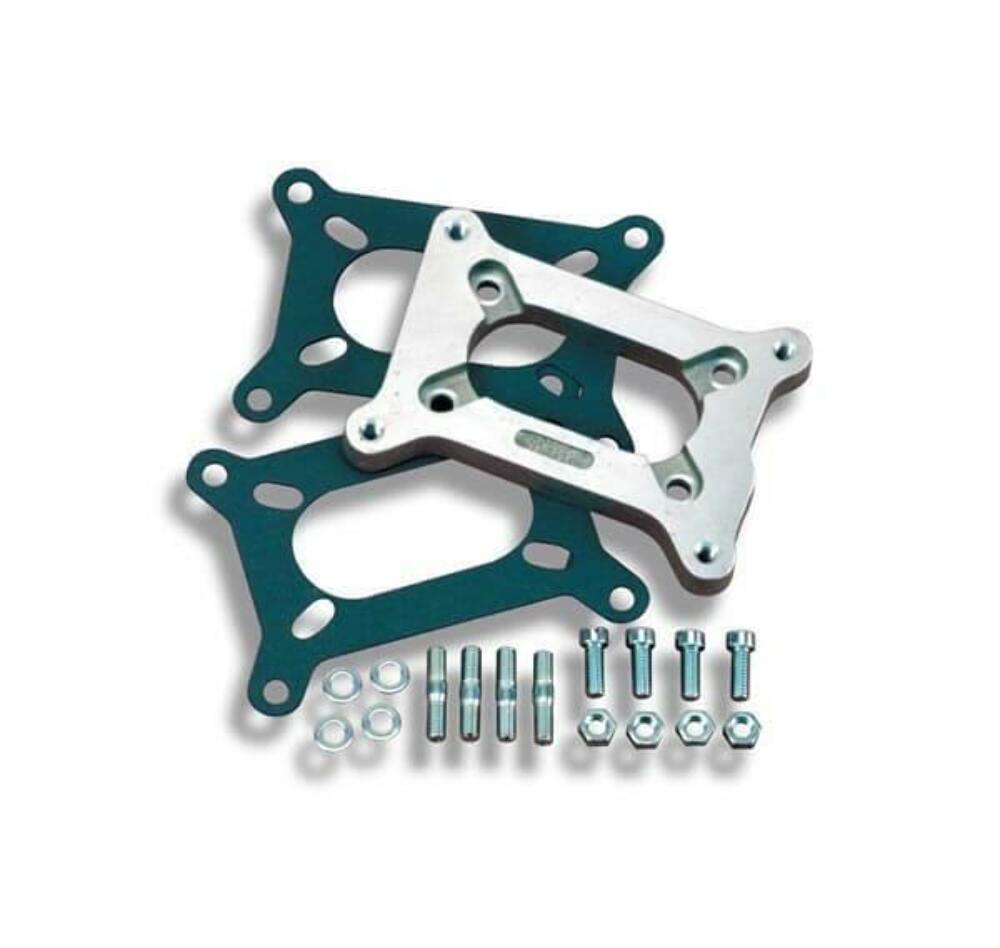 Holley Adapter Intake Manifold Spacer - 17-43 aluminum