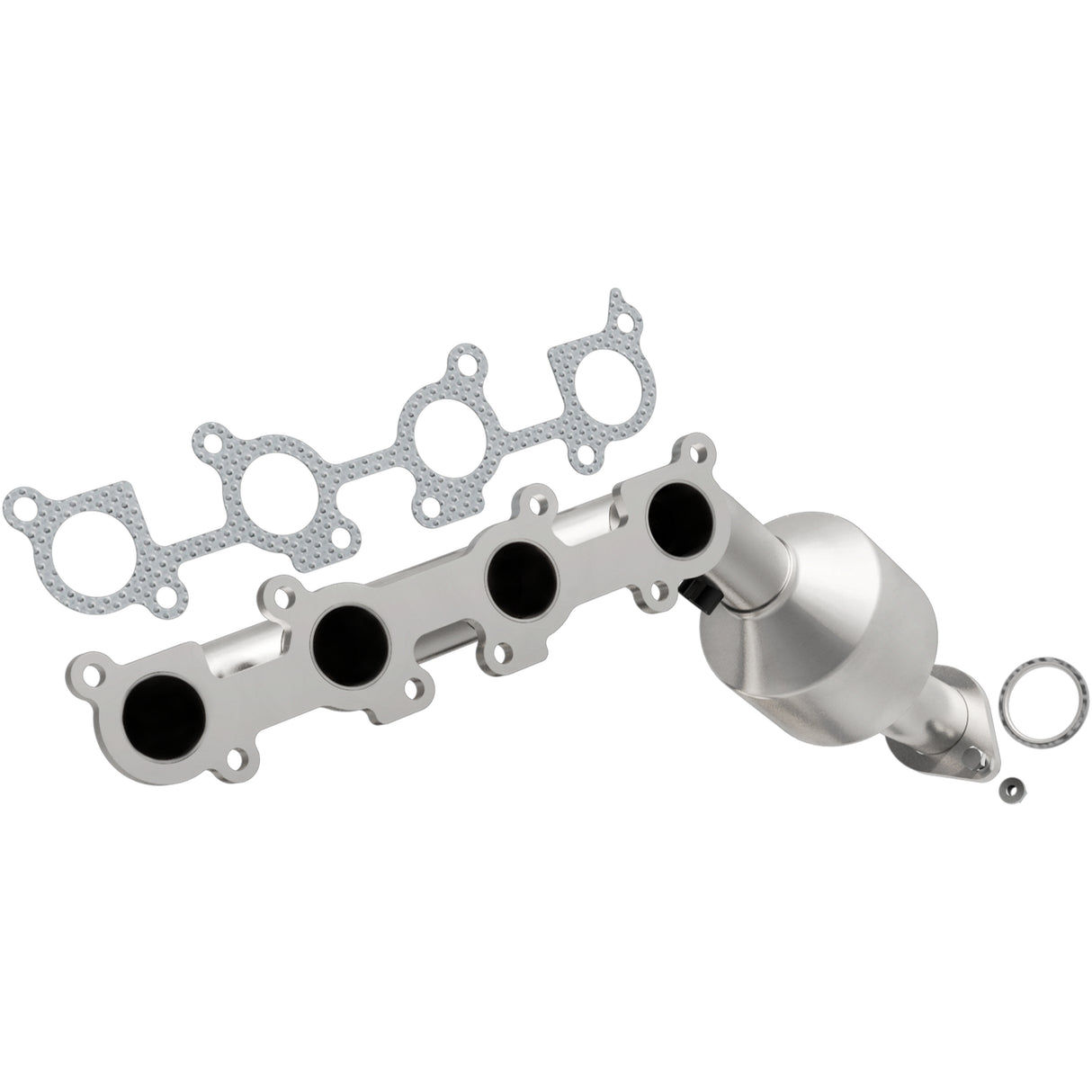 Catalytic Converter with Integrated Exhaust Manifold for HM Grade Federal / EPA Compliant Direct-Fit Manifold Catalytic