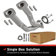 2000 Jeep Cherokee Direct-Fit Front Pipe Kit 107-0006 stainless steel