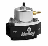 Holley Adjustable Billet By-Pass Regulator-6AN - 12-880 black aluminum