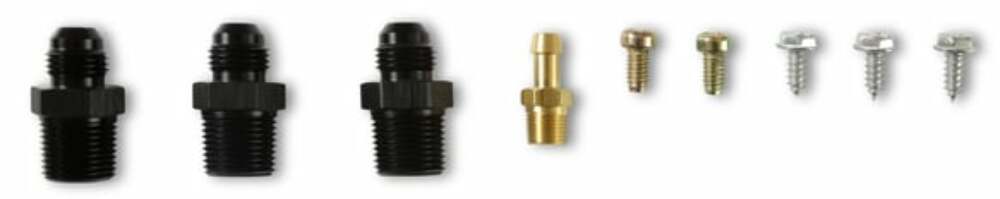 t Adjustable Billet By-Pass Regulator-6An Kit W/Fittings & Gauge-12-880KIT Holley