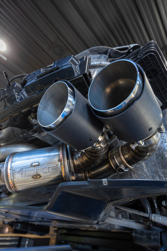 MBRP cat-back exhaust system fits 2020-2024 Chevy Corvette 4.5 inch Armor Pro Series T304 stainless steel S70413CF
