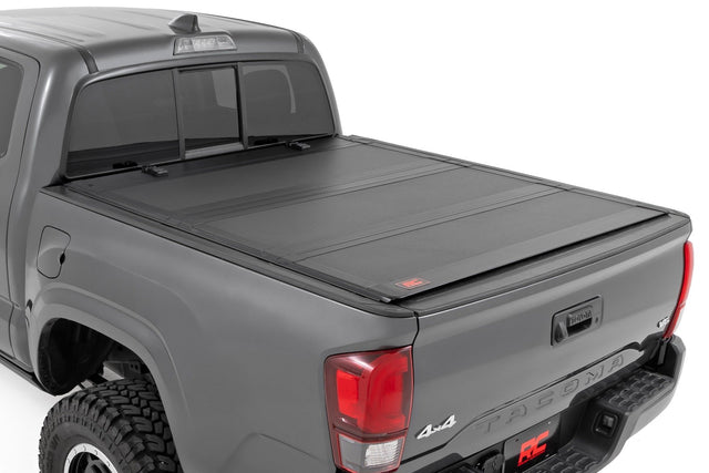 Hard Tri-Fold Flip Up for 2005-2015 Toyota Tacoma by Rough Country