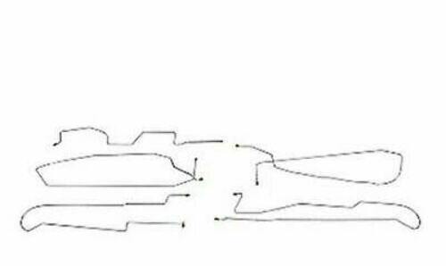 Intermediate Brake Line Kit for 97-05 Buick Park Ave stainless steel