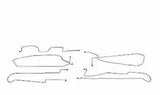 Intermediate Brake Line Kit for 97-05 Buick Park Ave stainless steel