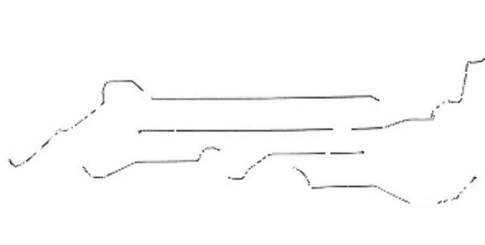 Fine Lines AIN9712SS - Front to Rear Brake Line Kit Stainless Steel for 98-03 Pontiac Grand Prix
