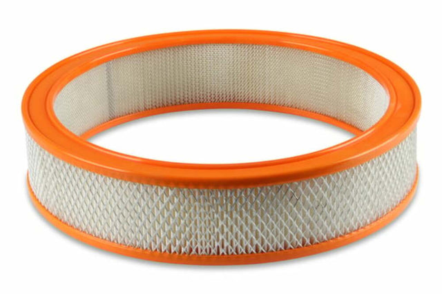 Hooker performance muffler filter-14x3-white-paper-element-orange-ring-120-179