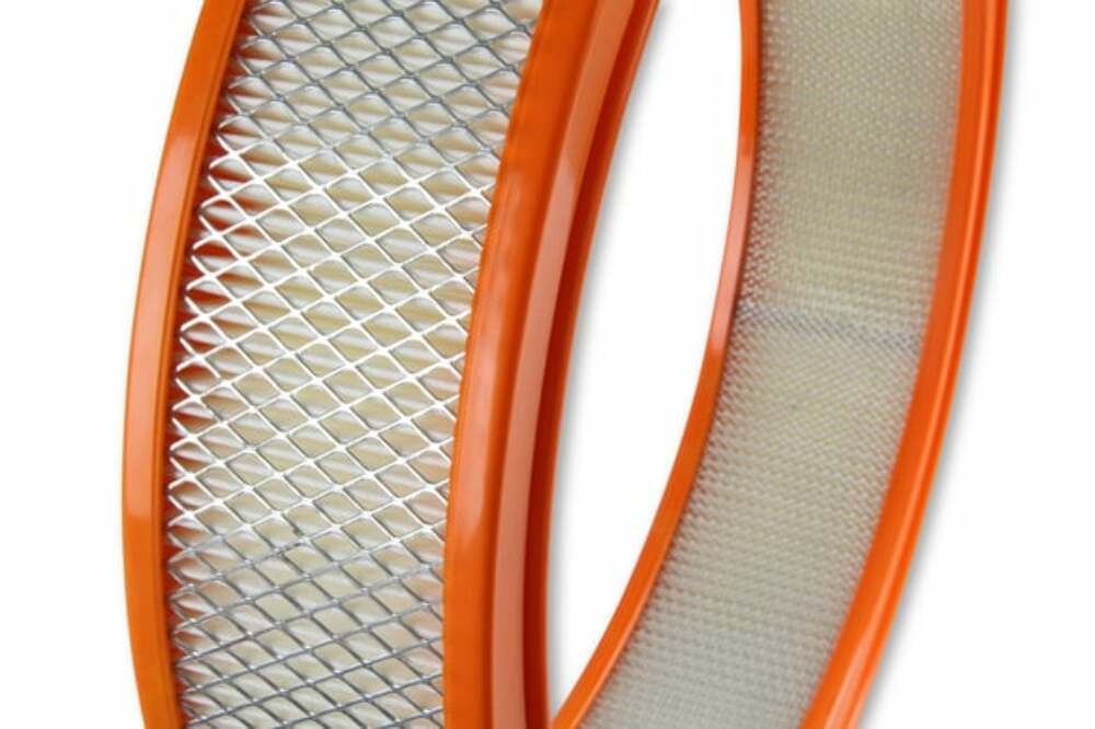 Hooker performance muffler filter-14x3-white-paper-element-orange-ring-120-179