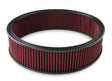 Holley Air Filter - Replacement - 16 x 4 - Red Washable Gauze Filter - 220-40