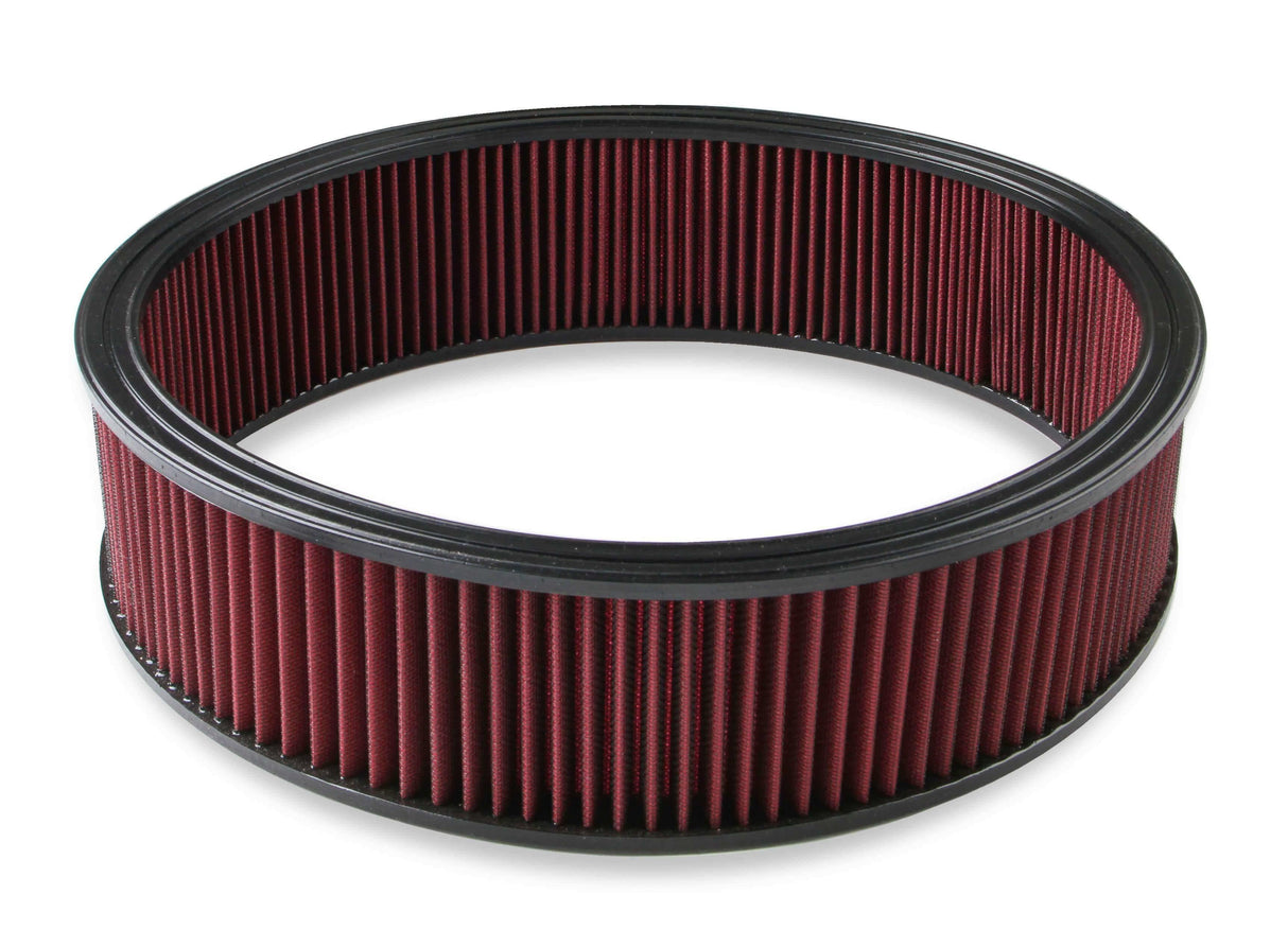 Holley Air Filter - Replacement - 16 x 4 - Red Washable Gauze Filter - 220-40