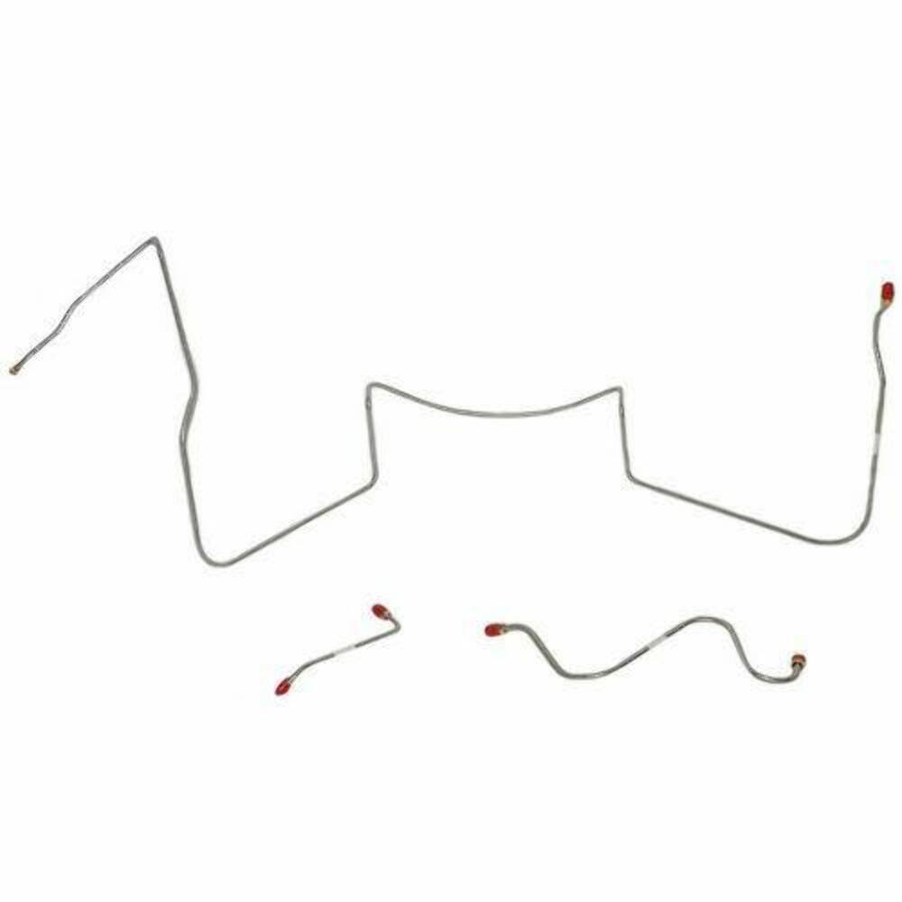 Front Brake Line Kit for 64-65 Pontiac Lemans drum brakes stainless steel