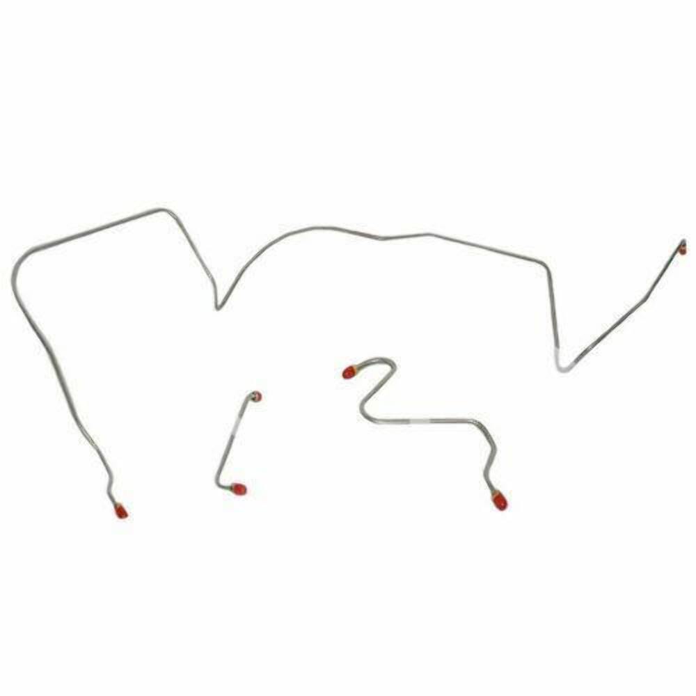 Front Brake Line Kit for 1966 Pontiac LeMans drum brakes stainless steel
