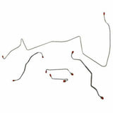 Front Brake Line Kit for 1967 Pontiac LeMans disc brakes steel