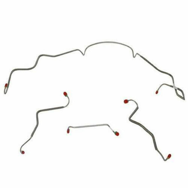 Front Brake Line Kit for 1967 Pontiac LeMans drum brakes stainless steel