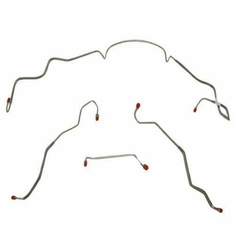 Front Brake Line Kit for 1967 Pontiac LeMans drum brakes steel