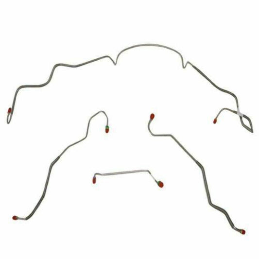 1967 Pontiac LeMans Front Brake Line Kit Power Drum Brakes Steel - AKT6706OM