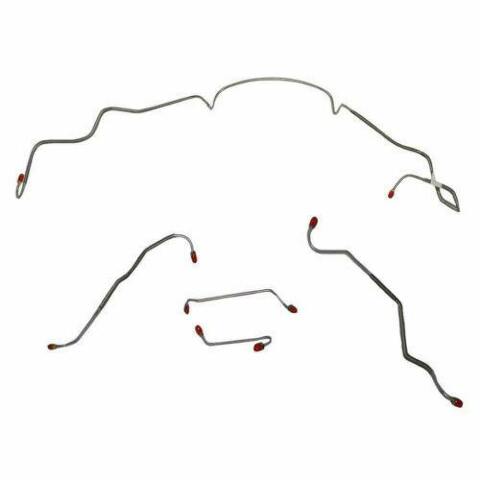 Front Brake Line Kit for 1967 Pontiac LeMans disc brakes stainless steel