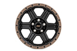 79 Series Wheel/One-Piece/Semi Gloss Black w/Bronze Ring/18x9/5x5/-12mm