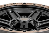 79 Series Wheel/One-Piece/Semi Gloss Black w/Bronze Ring/18x9/5x5/-12mm