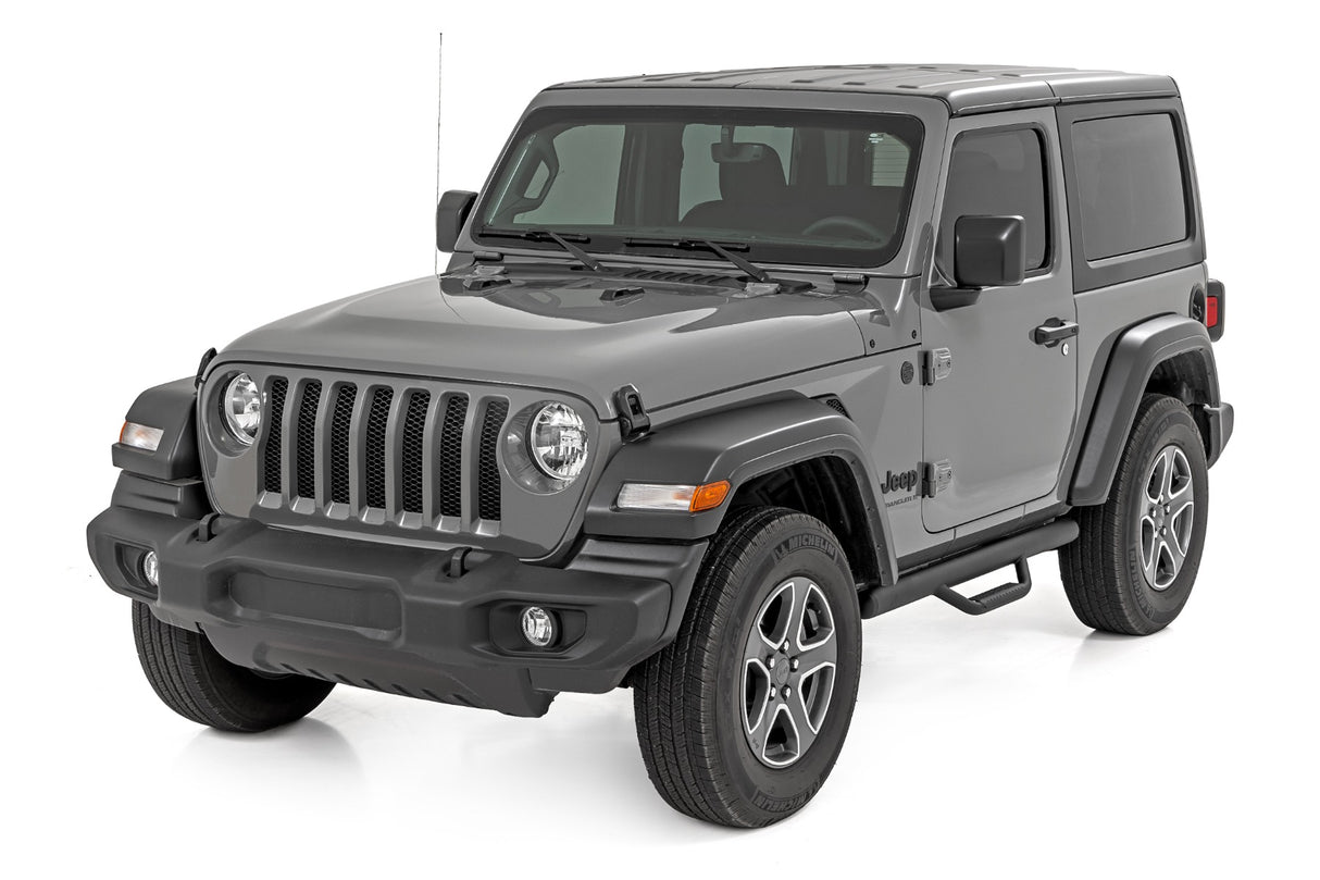 Nerf Steps - Full Length - 2 Door - Jeep Wrangler JL 4WD (2018-2025)
