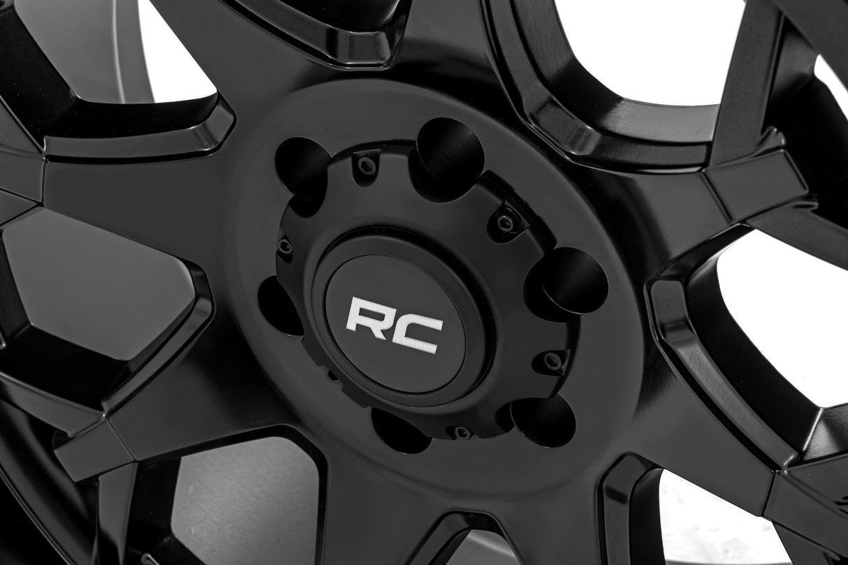 80 Series Wheel/One-Piece/Semi Gloss Black/20x10/5x5/-25mm