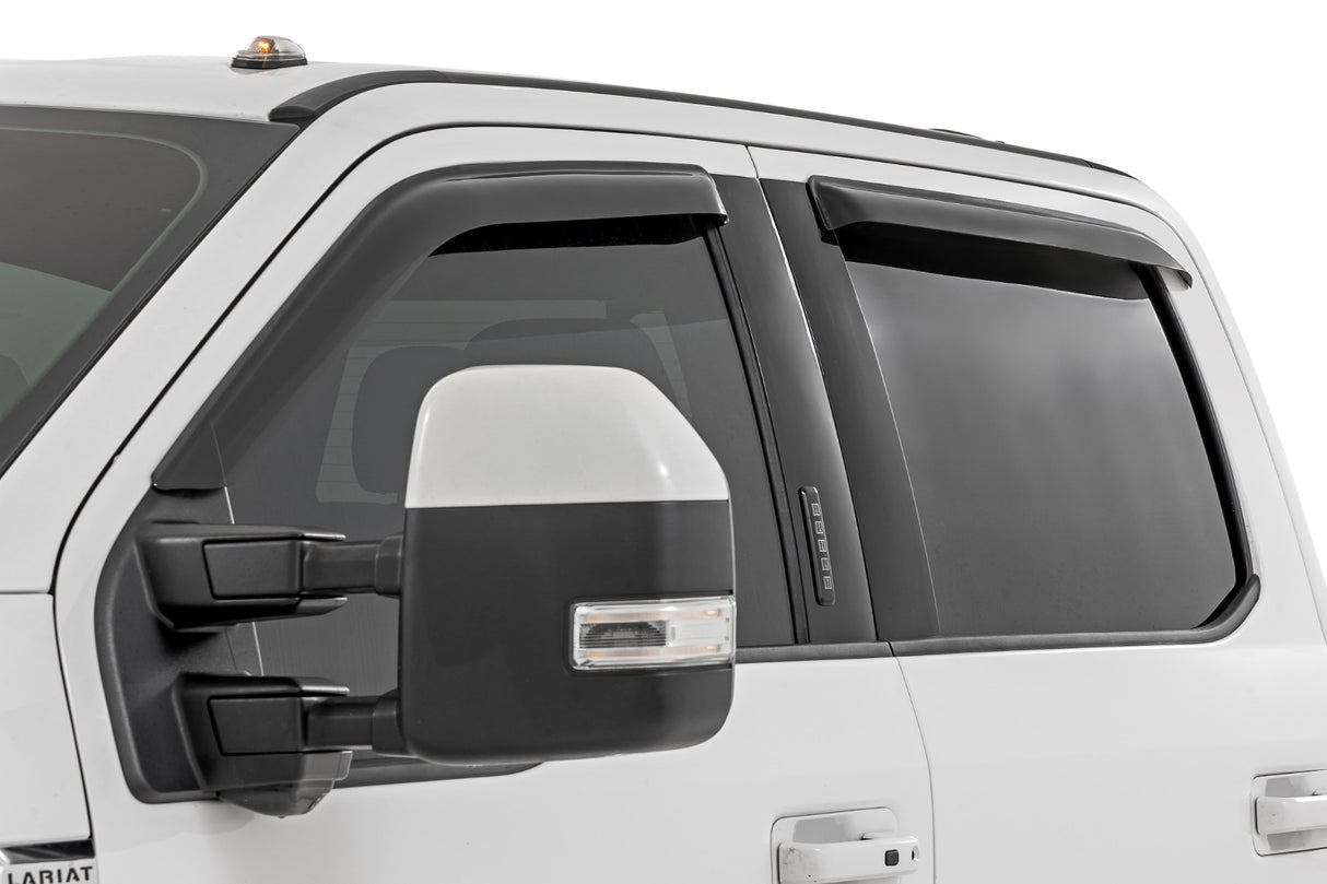 Side Window Deflectors - for Ford F-150 by Rough Country