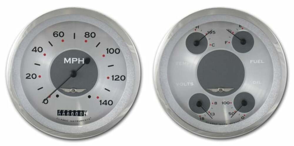 Classic Instruments analog dash gauge set