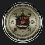 All American Nickel 2 1/8" Oil Temperature Gauge AN128SHC
