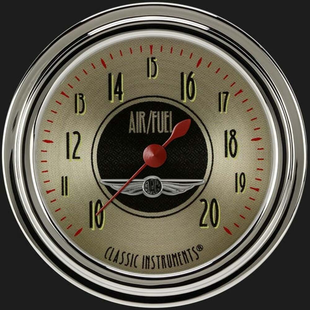 All American Nickel 2 5/8" Air Fuel Ratio Gauge AN394SLC