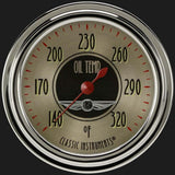All American Nickel 2 5/8" Oil Temperature Gauge AN328SLC