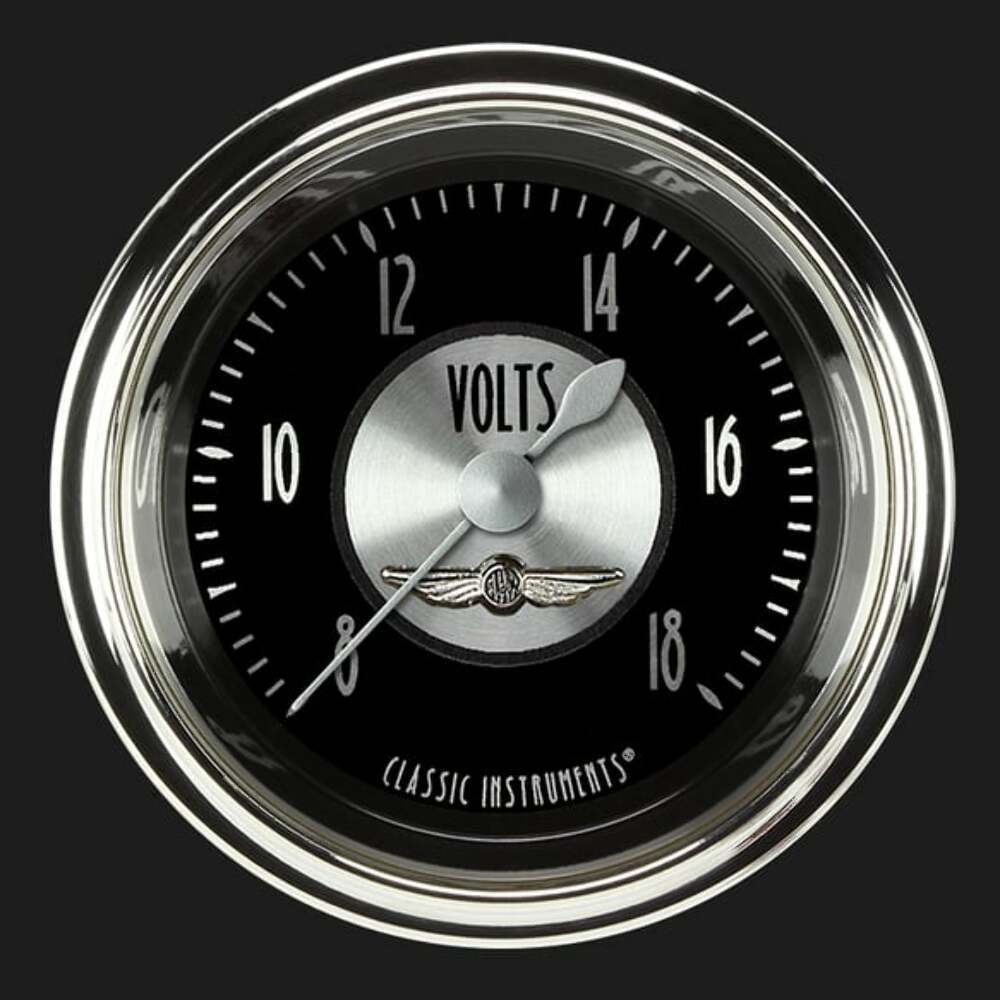 t All American Tradition 2 1/8" Voltage Gauge AT130SHC Classic Instruments
