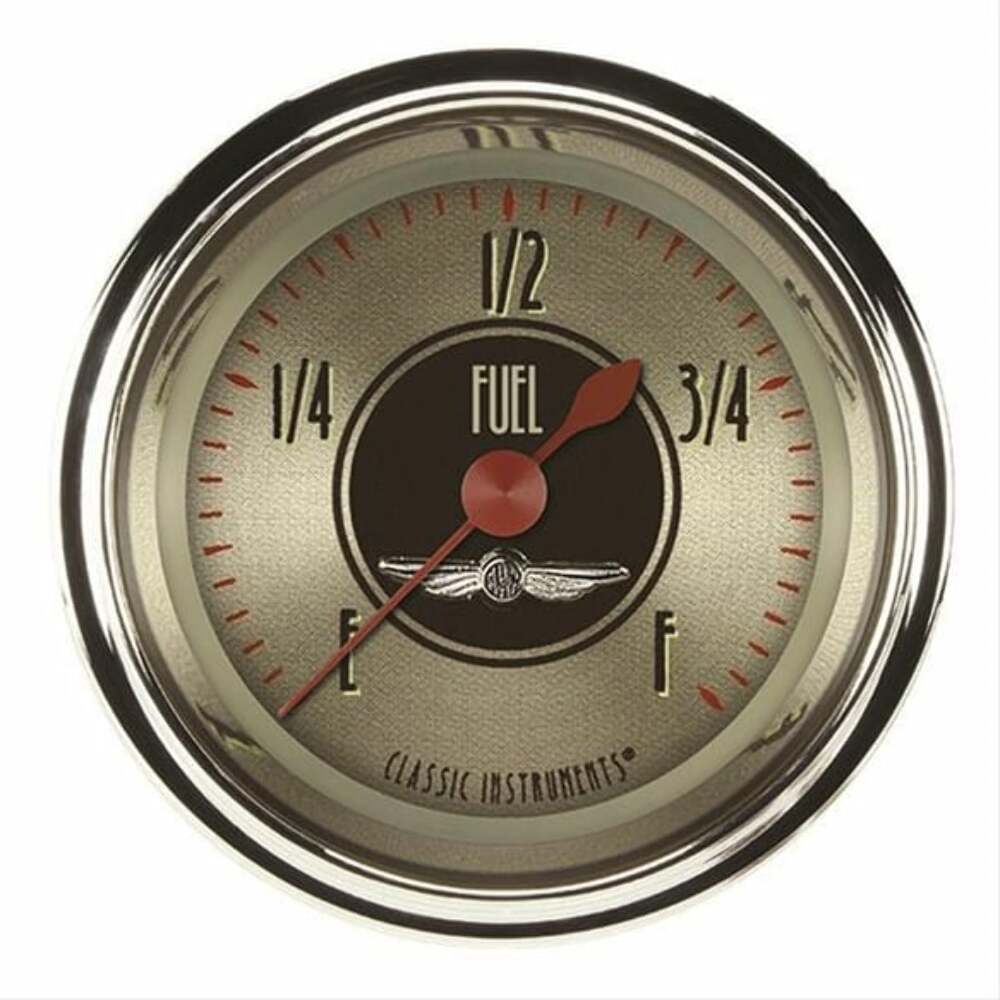All American Nickel 2 1/8" Fuel Gauge AN109SHC