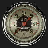 All American Nickel 2 1/8" Oil Temperature Gauge AN128SHC