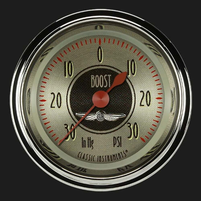 All American Nickel 2 1/8" Boost/Vac Gauge AN141SHC
