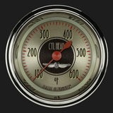 All American Nickel 2 1/8" Cylinder Head Temp. Gauge AN197SHC