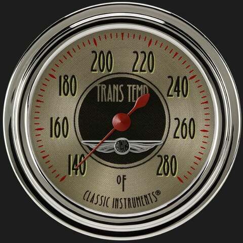 All American Nickel 2 5/8" Transmission Temperature Gauge AN327SLC