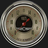 All American Nickel 2 5/8" Voltage Gauge AN330SLC