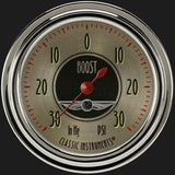 All American Nickel 2 5/8" Boost/Vac Gauge AN341SLC